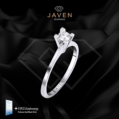 0.15 Karat Pırlanta Tektaş Yüzük