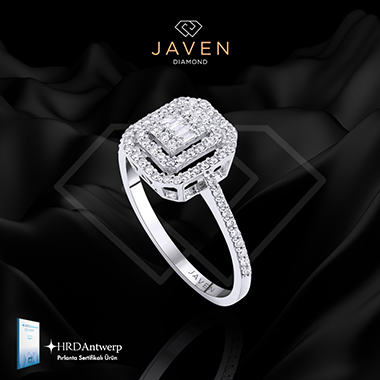 0.30 Karat Pırlanta Baget Yüzük