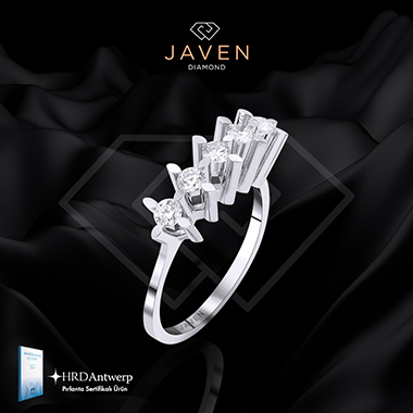 0.40 Karat Pırlanta Beştaş Yüzük