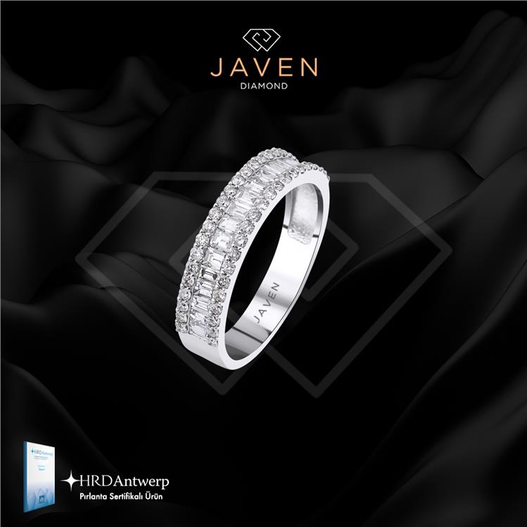 0.90 ct Pırlanta Yarımtur Yüzük