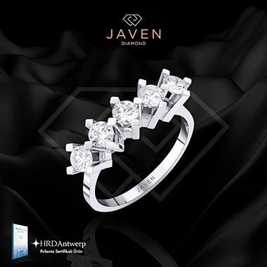 1.01 Karat Pırlanta Beştaş Yüzük