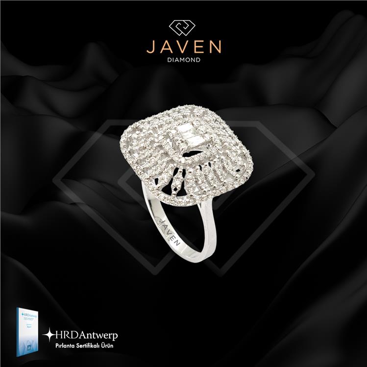 1.24 Karat Pırlanta Baget Yüzük