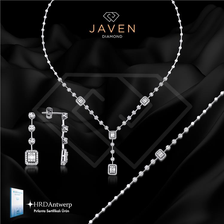 1.90 Karat Baget Pırlanta Set